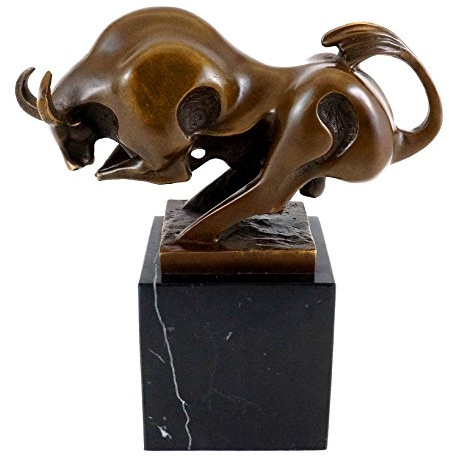 - Kubistischer Stier/Bulle - Bronzestatue - signiert von Milo - Taurus Figur - Büffel Skulptur - Kunst online kaufen - Wohndeko für Innen