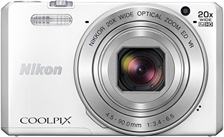 Nikon Coolpix S7000 Appareil photo numérique compact 16 Mpix Écran LCD 3 Zoom optique 20X Blanc