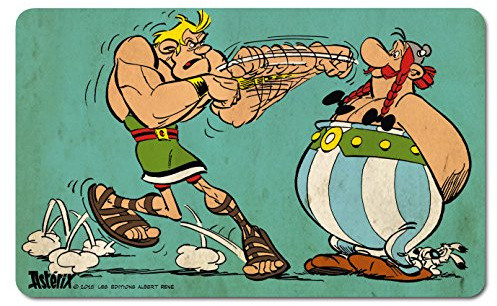 Logoshirt® Asterix & Obelix Boxen Frühstücksbrettchen, 23x14cm | Spülmaschinenfest, Hitzebeständig, Lizenziertes Originaldesign