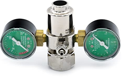 AQUA-NOA CO2 Druckminderer Basic Mehrweg mit 2 Manometer und Feinnadelventil