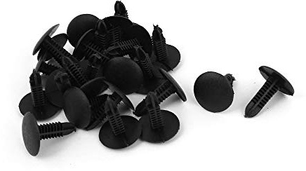 sourcing map Nieten Halteclips 24 Stücke Für Auto Stoßstangen Kotflügel | Schwarz, 4 Mm X 5 Mm X 15 Mm, Push-In Typ, Einfache Montage, Mit Buchsen Für Befestigung, Für Auto, Robust