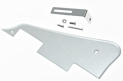kaish Silber Spiegel LP Gitarre Pickguard mit Chrom Halterung für Epiphone Les Paul