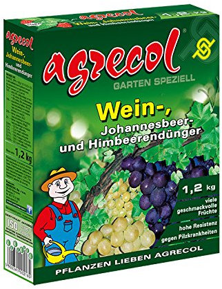 Premium Beerendünger Wein Himbeeren Brombeeren Johannesbeeren Dünger - hochkonzentriert 1,2Kg für 40 Pflanzen - NPK+(Mg)-Dünger 12-10-23+(2)