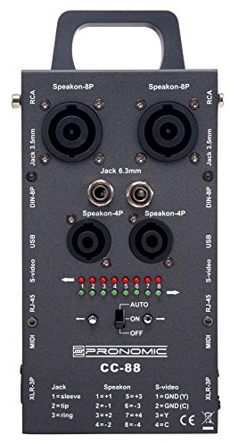 Pronomic CC-88 Multi Kabeltester, Multi-Format Kabeltester, 2 x 6