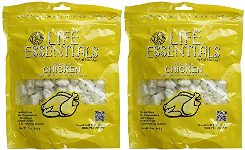 Cat-Man-Doo Getrocknete Huhn Pet Treat 5 Unzen 2pk