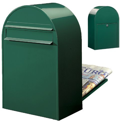 Bobi Classic B Briefkasten RAL 6005 grün Zaunbriefkasten