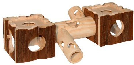 Kerbl Pet 82786 Hamsterburg mit Tunnel Nature 40 x 12 x 10 cm