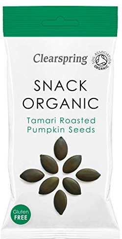 Clearspring Tamari Roasted Pumpkin Seeds - Snack Organic