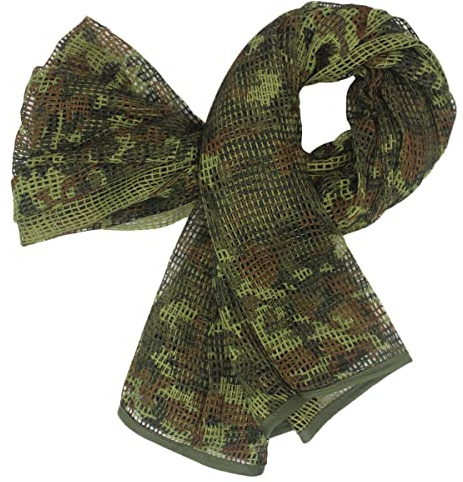 'KINGREE 75''x35''Tactical Neck Scarves Woodland Camo Scarf Desert Shemagh for Outdoor Sports'