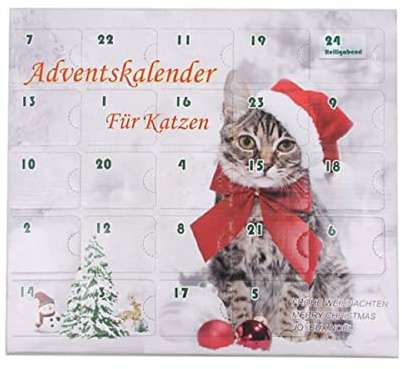 Calendrier de l'Avent rempli de jouets pour chats