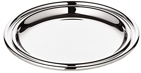 EDZARD Underlägg Astoria (Ø 14 cm), elegant försilvrad, anlöpningsskyddad | flaskunderlägg, flasktallrik, bordsdekoration, presenttips, present, bartillbehör