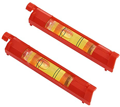 Amtech P4820 Line Level, 2-Piece Impact Resistant Spirit Level, Ideal for Bricklaying, Tiling, Plumbing and Guttering