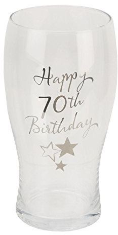 Juliana Happy 70th Birthday Pint Glass in Gift Box G31970