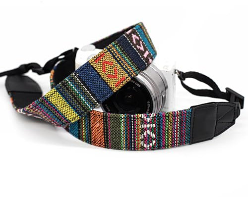 Eggsnow Correa para Cuello y Hombro, Estilo Vintage, para cámaras réflex Digitales DSLR como Nikon, Canon, Sony, Pentax, etc.