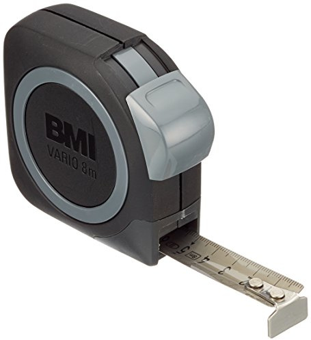 BMI 411843120 Taschenbandmaß Vario mit Teilung rostfrei, 8 m