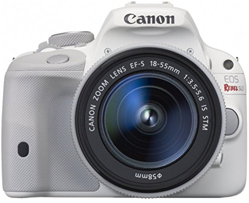 Canon EOS Rebel SL1 Digital SLR with EF-S 18-55mm is STM Lens (White)