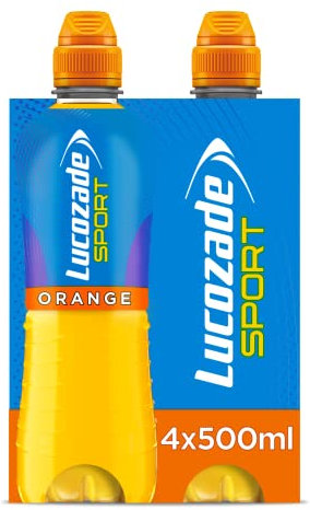 Lucozade Sport Body Fuel - Orange 4x500ml | Isotonic sports drink, with Electrolytes and Vitamin B3 | Still | Bursting with Flavour (Packaging may vary)