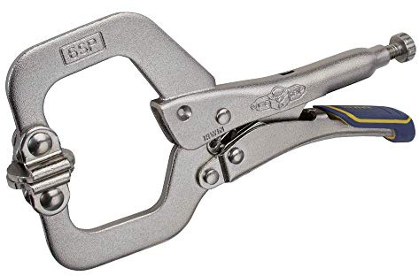 IRWIN VISE-GRIP Schweißzange, Schnellspanner, C-Klemmverriegelung mit Schwenkpads, 15,2 cm (6 Zoll), Violett
