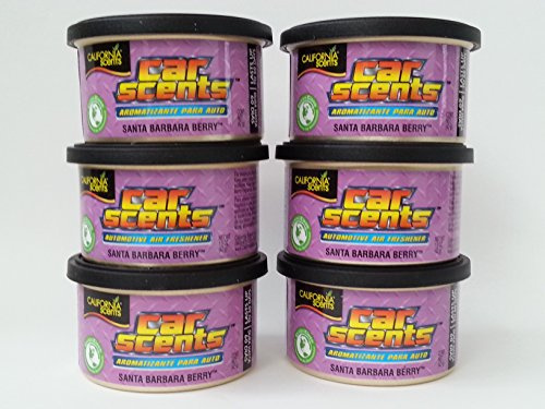 Car Scents California Santa Barbara Berry Lufterfrischer 6er Sparpack - Set