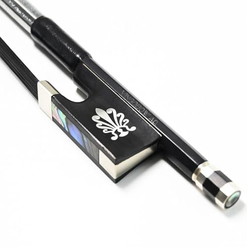 VINGOBOW - Geigenbogen Violine Geigen bogen Aus Carbonfaser Carbon Bow Zertifizierte Leistung Cool aussehender lauter und wilder Ton 4/4