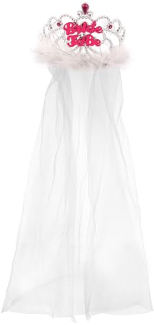 Hen Night Bride To Be Tiara With Veil Hen Party Accessory