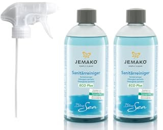 1 Liter Jemako Sanitärreiniger ECO Plus 2 x 500ml Schaumpumpe