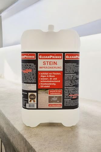 CP400030 CleanPrince Steinimprägnierung 10 Liter | Stein-Imprägnierung Granit Sandstein Kalk Pflastersteine Imprägnierer
