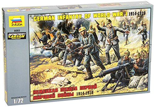 Zvezda 500788083-1:72 WW I Figuren-Set Deutsche Infanterie