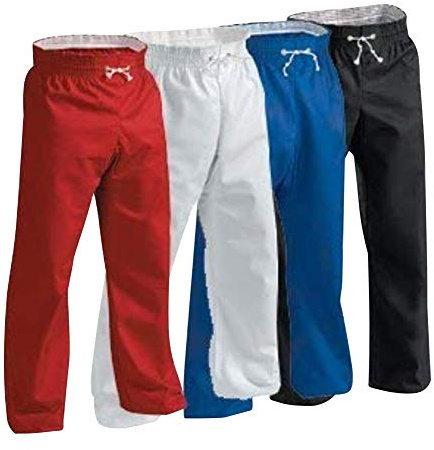 Century Martial Arts 8 oz. Middleweight Contact Karate Martial Arts Pants - Black, 6 - Adult X-Large