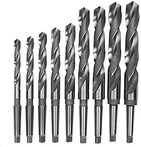 Optimum Spiralbohrer-Set HSS (9-teilig, rechtsschneidens, MK 2, Größe 14,5-30 mm), 3051002
