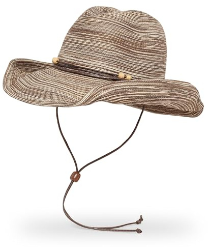Sunday Afternoons Sunset Hat – UPF 50+ Sonnenbewertung – formbare 9,5 cm Krempe – Damen Cowboyhut mit verstellbarem Kinnriemen – atmungsaktiv – AdventuReady Western Cowgirl Vaquero, Zimt, Größe M