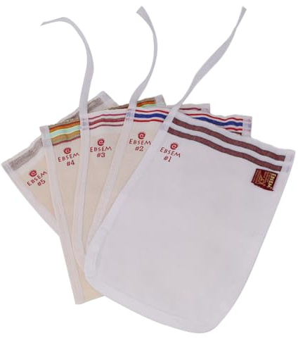 EBSEM Turkish Bath Hamam Hammam Spa Exfoliator Peeling 5 Different Gloves Kese Mitt Heel Foot File Exfoliating Gloves