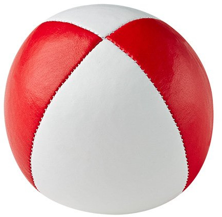 Henrys J05010-B12 - Beanbags Premium, Durchmesser 67 mm, weiß/rot