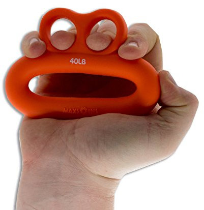 AFH Webshop Handtrainer und Fingertrainer | Smiley | 4 Verschiedene Widerstände (orange = stark)