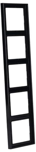 JUNG LS985SW Marco, Duroplástico, Resistente al Rayado, Brillante Negro, Quintuple, 81 X 365mm