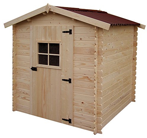 Box Casetta in legno 195x195xh200cm + pavimento giardino ripostiglio AL2020.01N