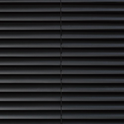 Jalousie für Türen, 220 cm Länge, Kunststoff-Jalousie schwarz B 90 cm