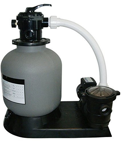 SPIRATO Sandfilteranlage Pool Sandfilter Splash 400 Set mit Filterpumpe 14 m³/h