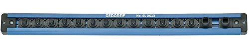 GEDORE Steckleiste 1/4 Zoll magnetisch, 380 mm, 13 Steckplätze, 1 Stück, SL 2013