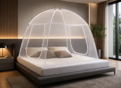 matrasa Mobiler Insektenschutz für Bett - Fliegengitter Moskitonetz Baldachin - Mückenschutz für die Reise