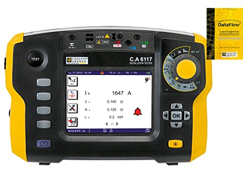Chauvin Arnoux C.A 6117 + Software Dataview Installationstester-Set VDE-Norm 0100, 0105, 0413