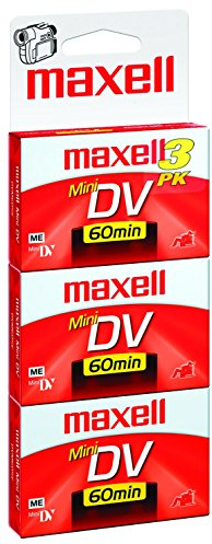 Maxell 298016 DVM-60 Lot de 3 Mini Cassettes vidéo numériques
