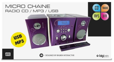 CD-spelare Och Radio Med Utvändiga Kablar Viola-Mcd06pmp3usb