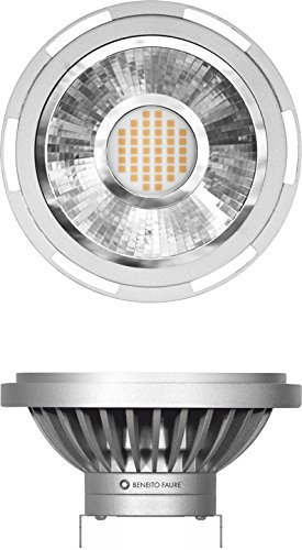 AR111 G53 - Bombilla LED blanca cálida, 12 W, 230 V, 45 °, 812 lúmenes, reflector QR111, chip Samsung