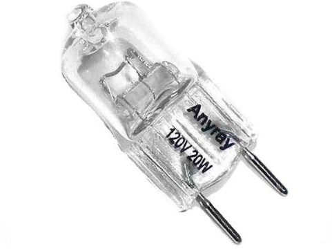 Anyray A1700X (5)-Pack 20 Watt Xenon G8 20w 120v T4 Light Bulbs G8 Base jcd Type 120 Volt 20watt Less Than 35mm or 1.38 Inch