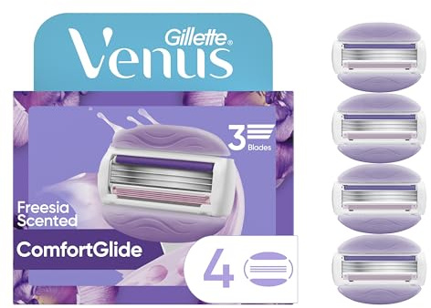 Gillette Venus ComfortGlide Freesia Women's Razor Refills, 4 Refills