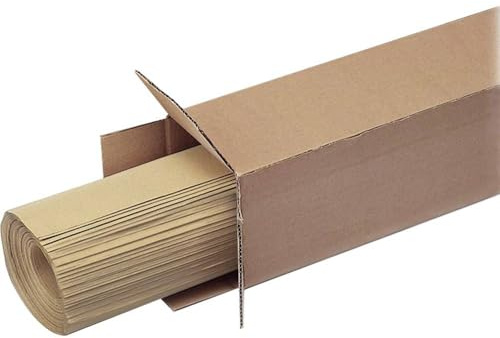 magnetoplan Pinnwand-Papier für Moderationstafeln, brauner Kraftpapier-Block, großes Papier-Format, natürliches Recyclingpapier - 50 Einzelbögen. | 100 Blatt hochwertiges Metaplan-Papier, 60 g/qm | Für Moderation + kreative Meetings | BxH 110x140cm