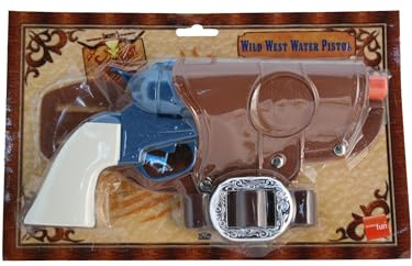 Smiffys Western-Wasserpistole, Eine Pistole, mit Holster und Gürtel Halloween