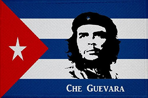 U24 Aufnäher Kuba mit Che Guevara Fahne Flagge Aufbügler Patch 9 x 6 cm