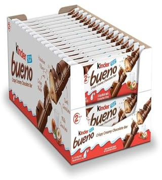 Ferrero Kinder Bueno Kinder Bueno Wafer Cookies - Pack of 30, 1360 g
